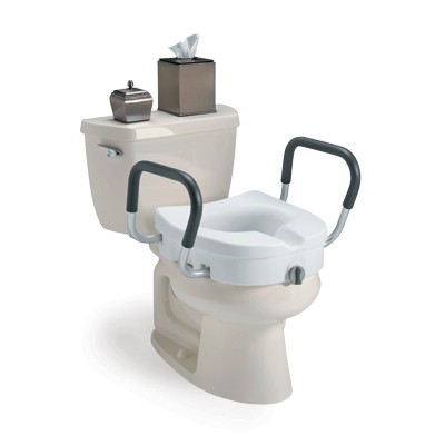 Invacare® Clamp-On Raised Toilet Seat With Arms #1302RTS