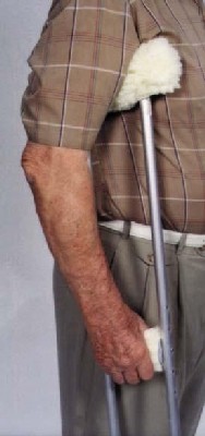 Essential Sheepette Crutch Covers - Arm & Grip
