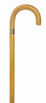 Essential Endurance Wood Cane - Curved Handle - Natural