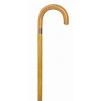 Essential Endurance Wood Cane - Curved Handle - Natural